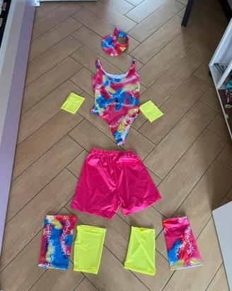 Completo barbie sui pattini