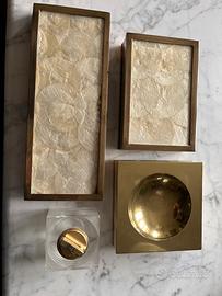 Set posacenere e scatole madreperla