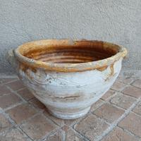 Antica Ciotola Terracotta-Vaso-Ceramica-Antichità 