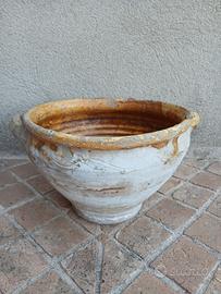 Antica Ciotola Terracotta-Vaso-Ceramica-Antichità 