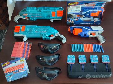 Nerf kit completo pistole e bersaglio