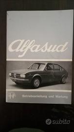 Libretto uso e manutenzione Alfa Sud (tedesco)