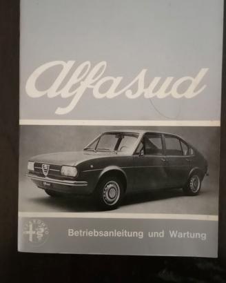 Libretto uso e manutenzione Alfa Sud (tedesco)