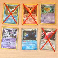 Lotto Carte Pokemon rare da collezione