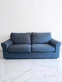 Divano grigio 3 posti poltrone sofà 