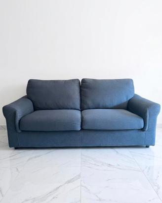 Divano grigio 3 posti poltrone sofà 
