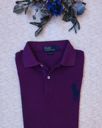 Polo Ralph Lauren-Vintage-Uomo-TG S-Viola-Slim Fit