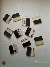 11 cavalierini vintage Zeus per schedari da uffici