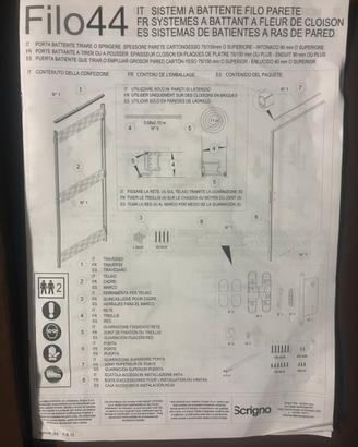 Porta Filomuro 90x210 - Predisposta a destra