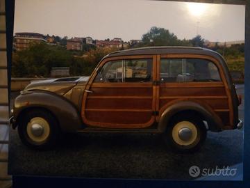 FIAT 500 C Topolino Belvedere in legno anno 1949