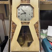 PENDOLA IN LEGNODA PARETE ART DEC0' 1930