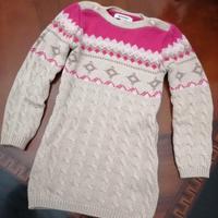 Vestito maglia bimba 3 pommes fucsia 12-18 mesi 