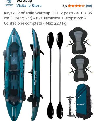 kajak canoa biposto