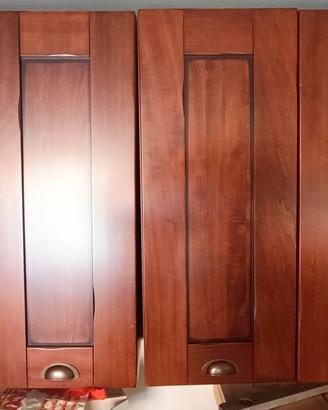 Pensili più kappa in legno massello noce