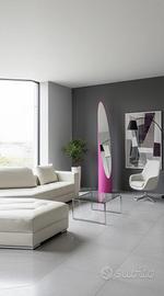 Specchio da terra a unghia in abs FUCSIA