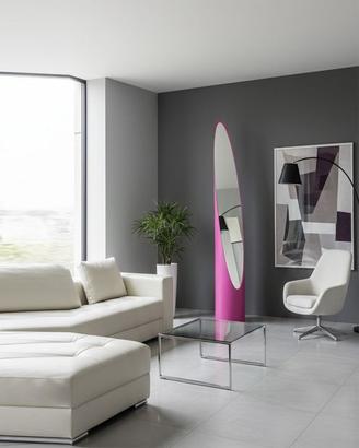 Specchio da terra a unghia in abs FUCSIA