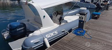Sacs 590 con evinrude 150 e carrello satellite
