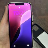 iphone 13 + caricatore +scatola+ stiker +cover