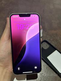 iphone 13 + caricatore +scatola+ stiker +cover
