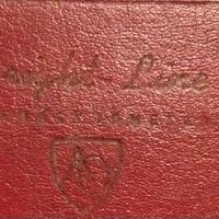 Scatola box Bright Line pelle rossa 18.50x10x2.50