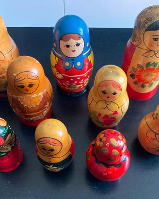 Matrioska varie misure vari colori tutte originali
