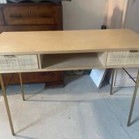 Scrivania in cassetti rattan