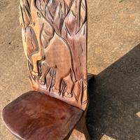 Sedia porta giornali ,etnica africana