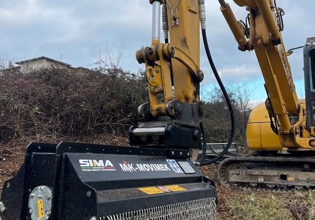 Trincia bidirezionale per miniescavatori TLE100