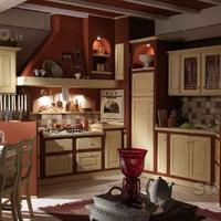 Cucina in finta muratura laccata