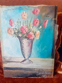 quadro d'autore olio su tela 1975