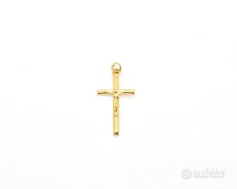 Ciondolo croce oro giallo