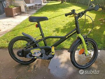 Bici bambino Btwin Dark Hero 500 - 16 Pollici 4-6Y