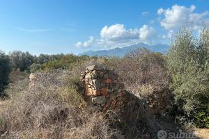 Terreno agricolo con vista mare con rudere
