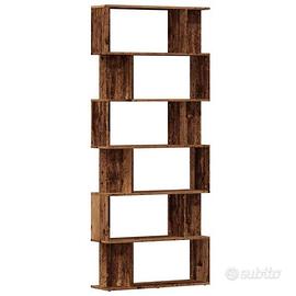 Libreria in Legno Antico 80x24x192 cm Legno
