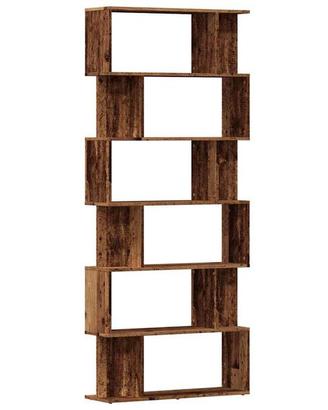 Libreria in Legno Antico 80x24x192 cm Legno