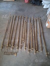 Pali per tende in metallo dorato – Vari modelli e 