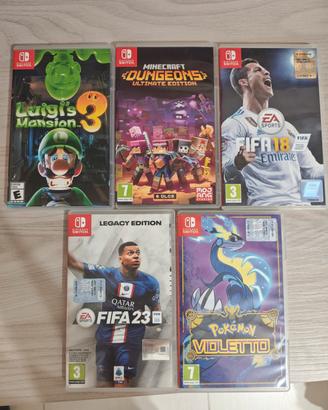 Scatole vuote giochi Nintendo switch 