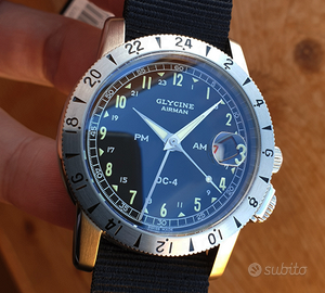 Glycine Airman DC4 GMT GL0071 24 ore GL293 SWISS
