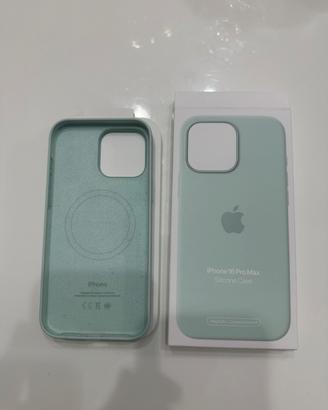Cover Iphone 16 Pro Max verde acqua magsafe apple