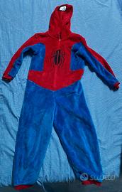 Tuta in ciniglia Spiderman