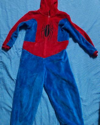 Tuta in ciniglia Spiderman