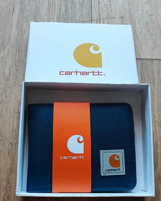 portafoglio portamonete Carhartt in tela blu