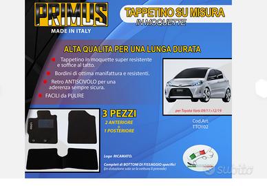 Tappetini  IN MOQUETTE  Toyota YARIS 09/11/>12/19