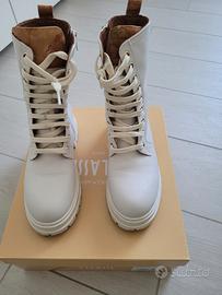 Stivaletto Donna Pelle Panna