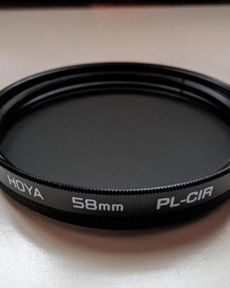 Polarizzatore Hoya PL-CIR 58 mm, usato 2 volte