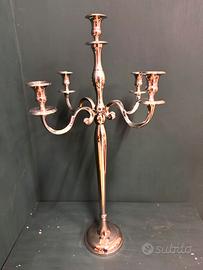Candelabro 5 fiamme argento