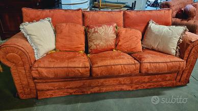 Divano 4 posti misto seta damascato