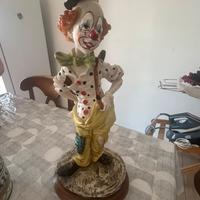 Scultura vintage clown Firmata A.Belcari