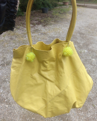 Borsa gialla artigianale Fendi