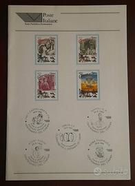 Francobolli Folder Poste Italiane 1995 più Quartin